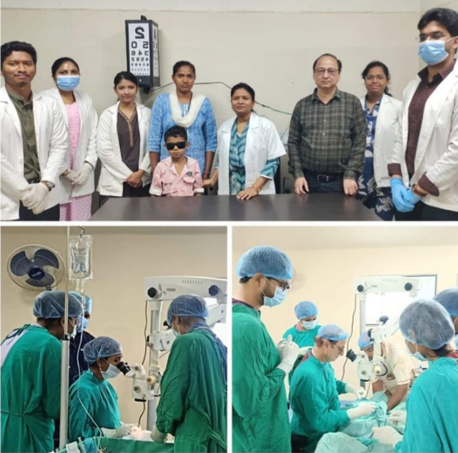 मेकाॅज के डॉक्टरों ने दो बच्चों की आंख की लौटाई रौशनी